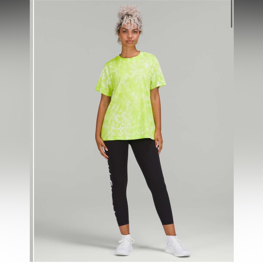 Lululemon All Yours Cotton T-Shirt *Tie Dye Marmoleado Tie Dye Eccentric Lime
